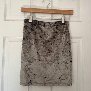 Forever 21 Faux Velvet Mini Skirt